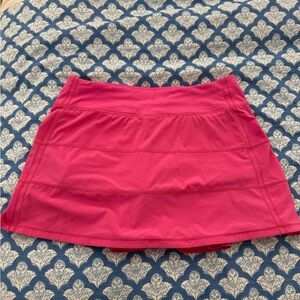 Lululemon sonic pink pace rival skirt
